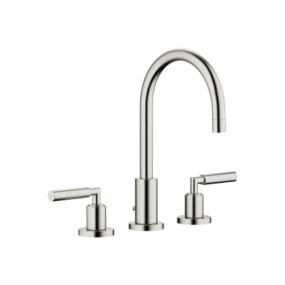 Dornbracht-TARA.-Waschtisch-Dreilochbatterie-mit Ablaufgarnitur-Ausladung 165mm-platin gebürstet, 20713882-06 Galeriebild 1